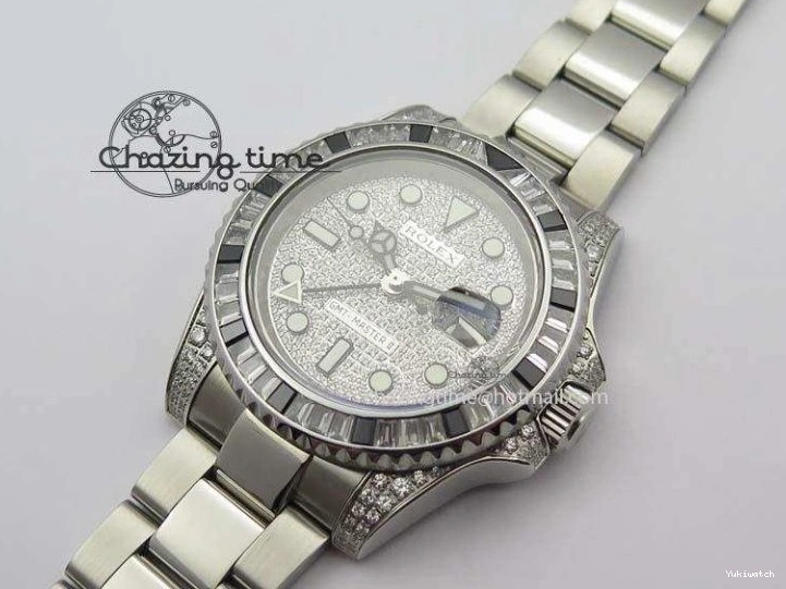 Bracelet A3186 Bp-Maker Black SS 116759 II On Dial SS Diamond Ruby Crystal GMT-Master 0312